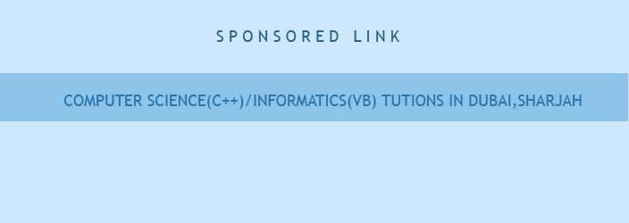 Computer Science and c++ home tutions,tutors in sharjah,dubai